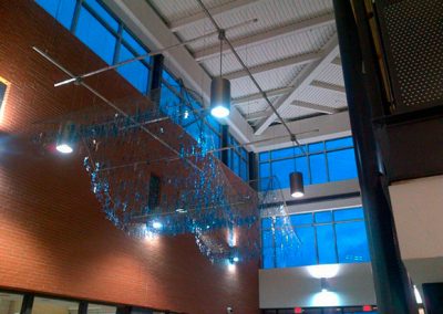 Wire Mesh Wave Artwork